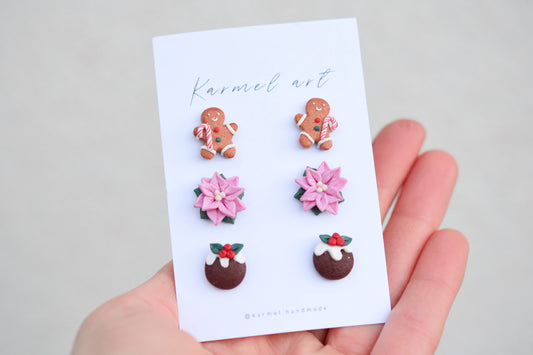 Christmas Stud Set | Festive Spirit