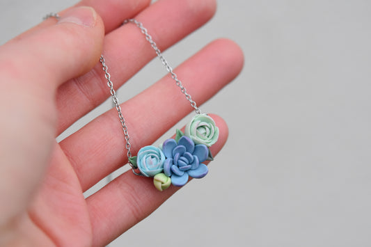 Small Succulent Necklace | Botanical