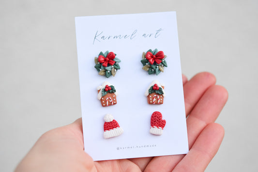 Christmas Stud Set | Cozy Christmas
