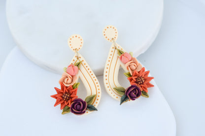 Floral Earrings | Sunflower