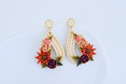 Floral Earrings | Sunflower