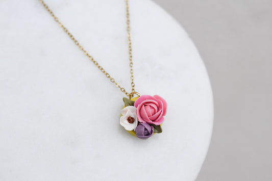 Floral Necklace | Lime