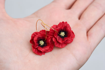 Poppy Earrings | Wild poppy