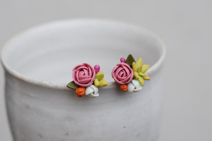 Succulent Earrings | Pink Bloom