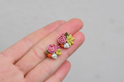 Succulent Earrings | Pink Bloom