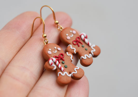 Christmas Earrings | Gingerbread Man