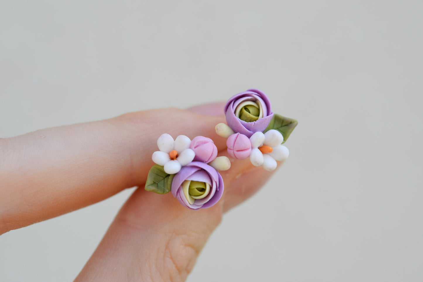 Garden Floral Studs | Levander