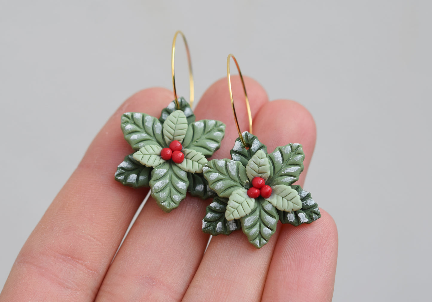 Christmas Earrings | Holly Berry