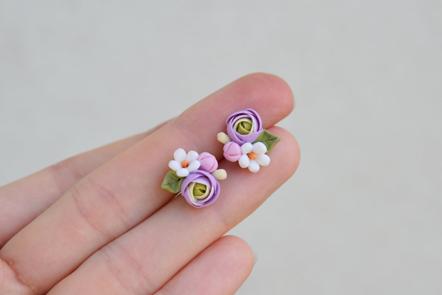 Garden Floral Studs | Levander
