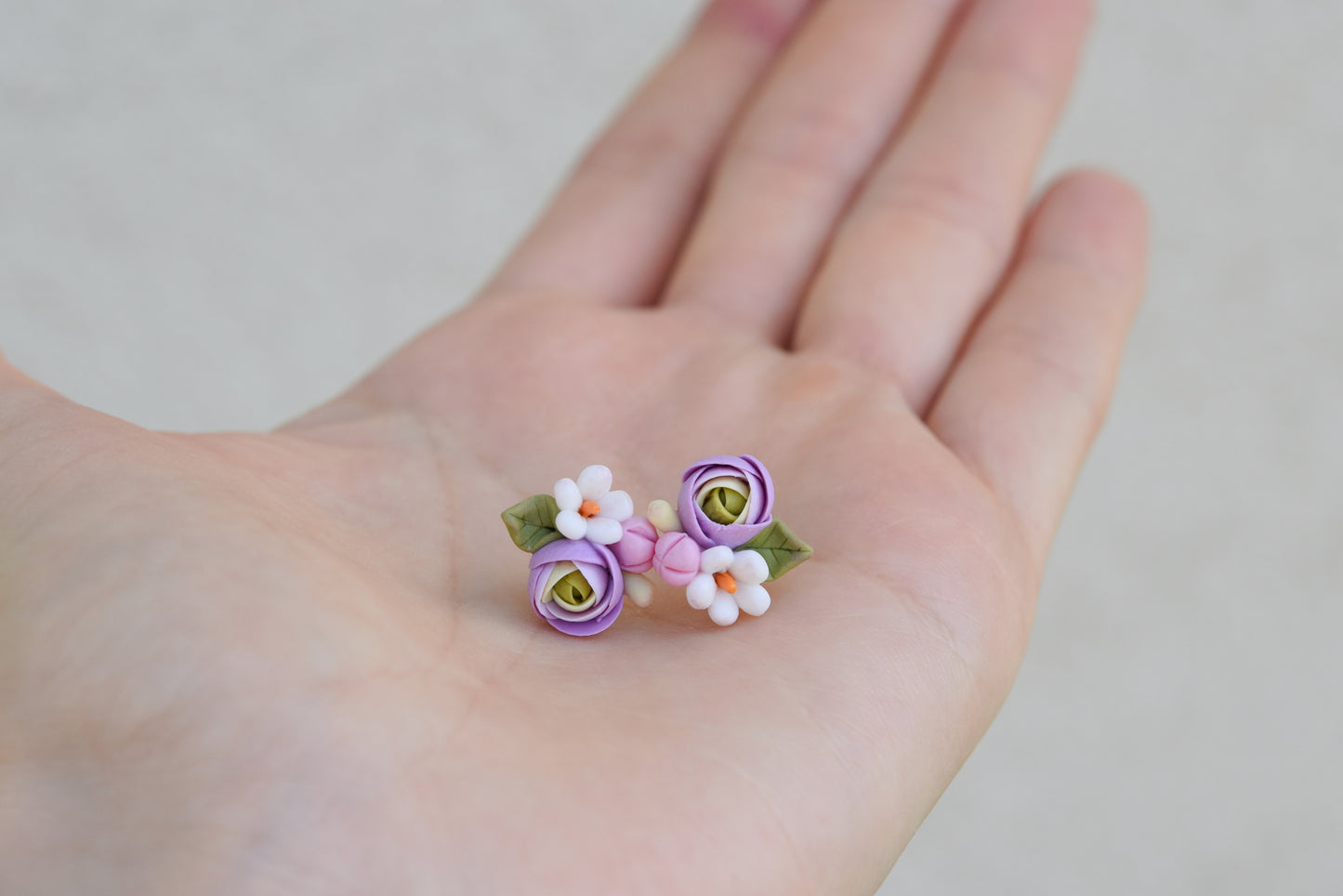 Garden Floral Studs | Levander