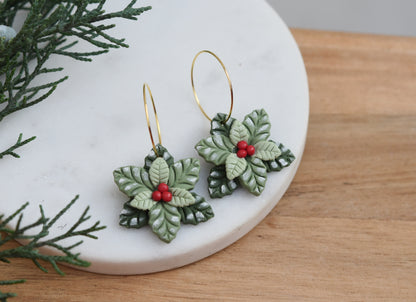Christmas Earrings | Holly Berry