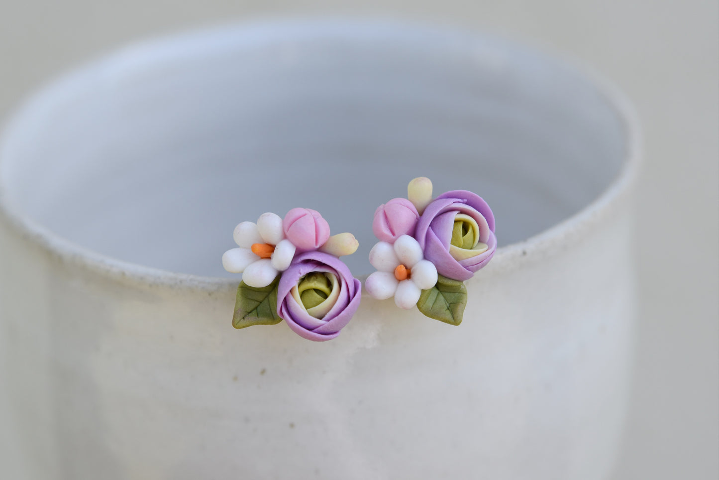 Garden Floral Studs | Levander
