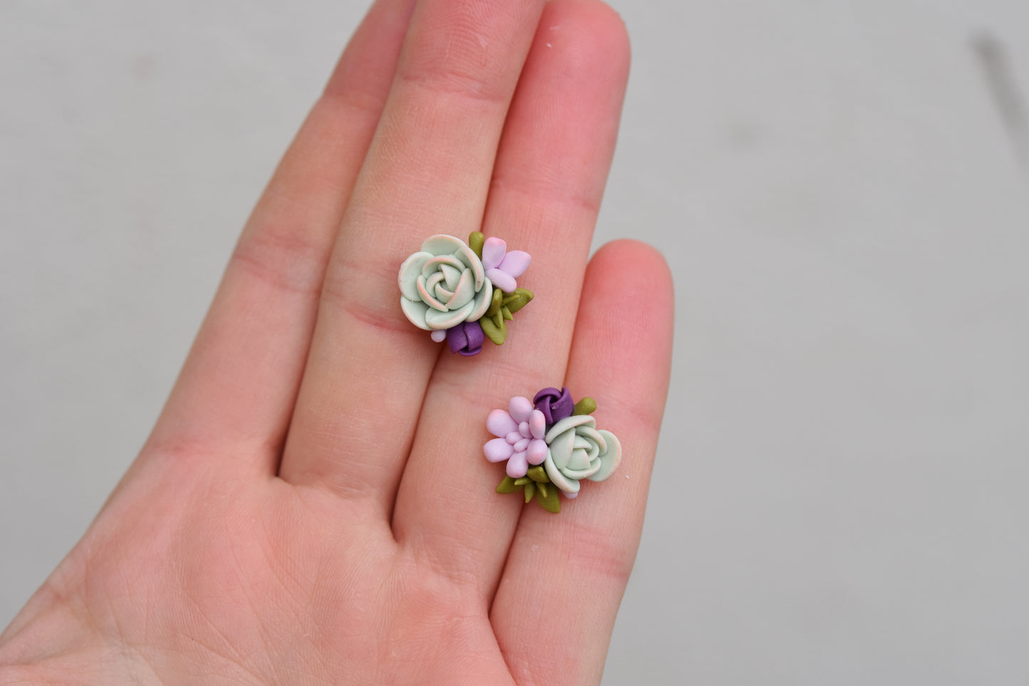 Succulent Earrings | Amethyst