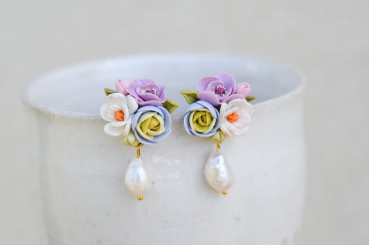 Floral Earrings | Daisy