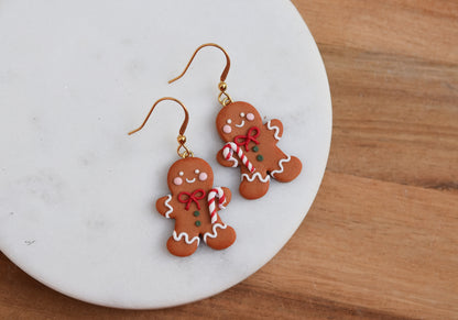 Christmas Earrings | Gingerbread Man