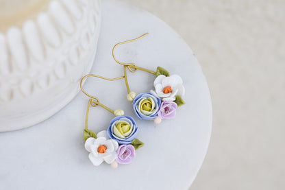 Teardrop floral earrings | Daisy