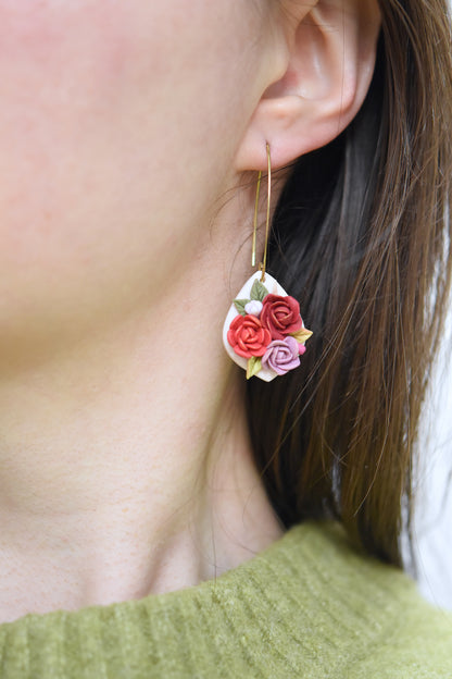 Floral Earrings | Wild Poppy