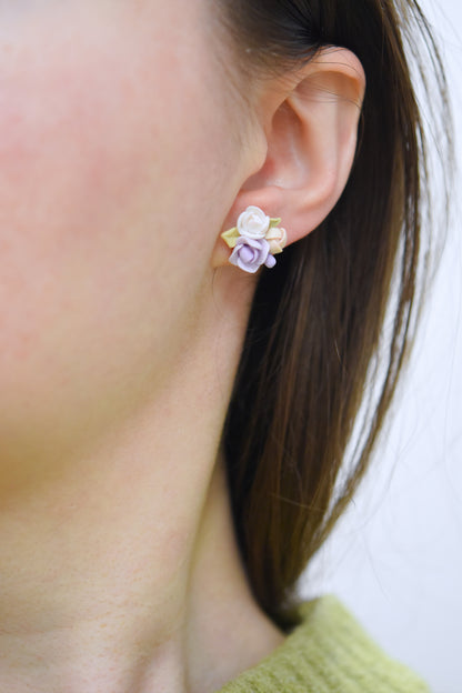 Garden Floral Studs | Wisteria