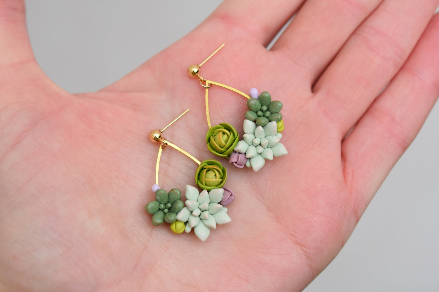 Succulent Earrings | Forest