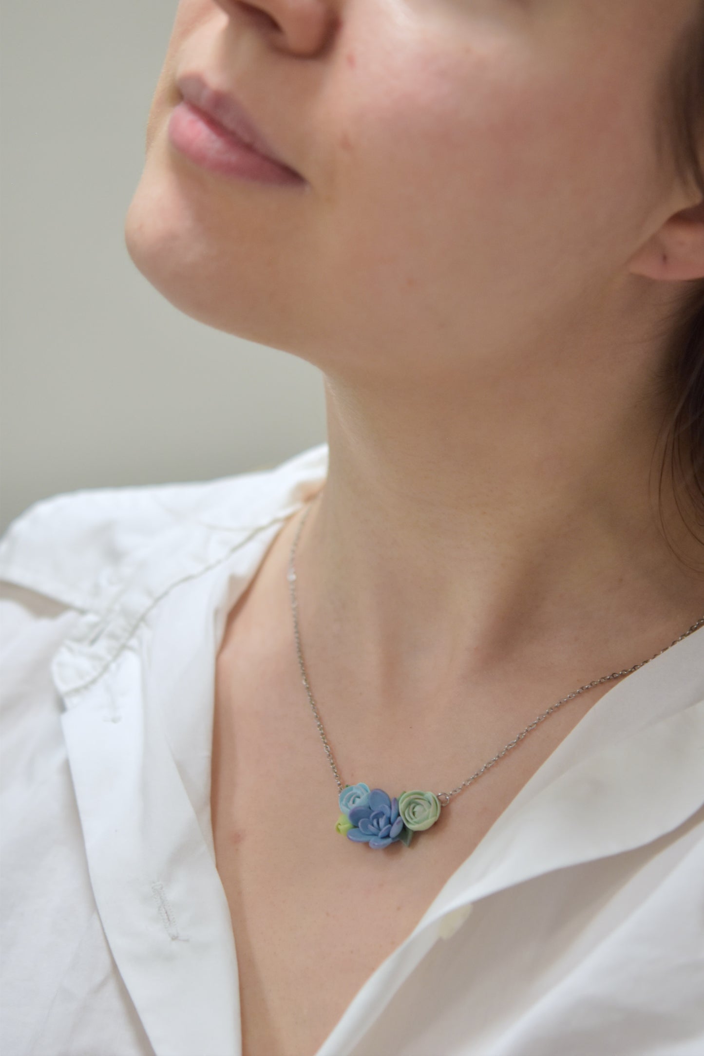 Small Succulent Necklace | Botanical