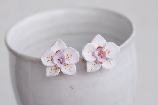 Orchid Earrings | Tropical Night (Copy)