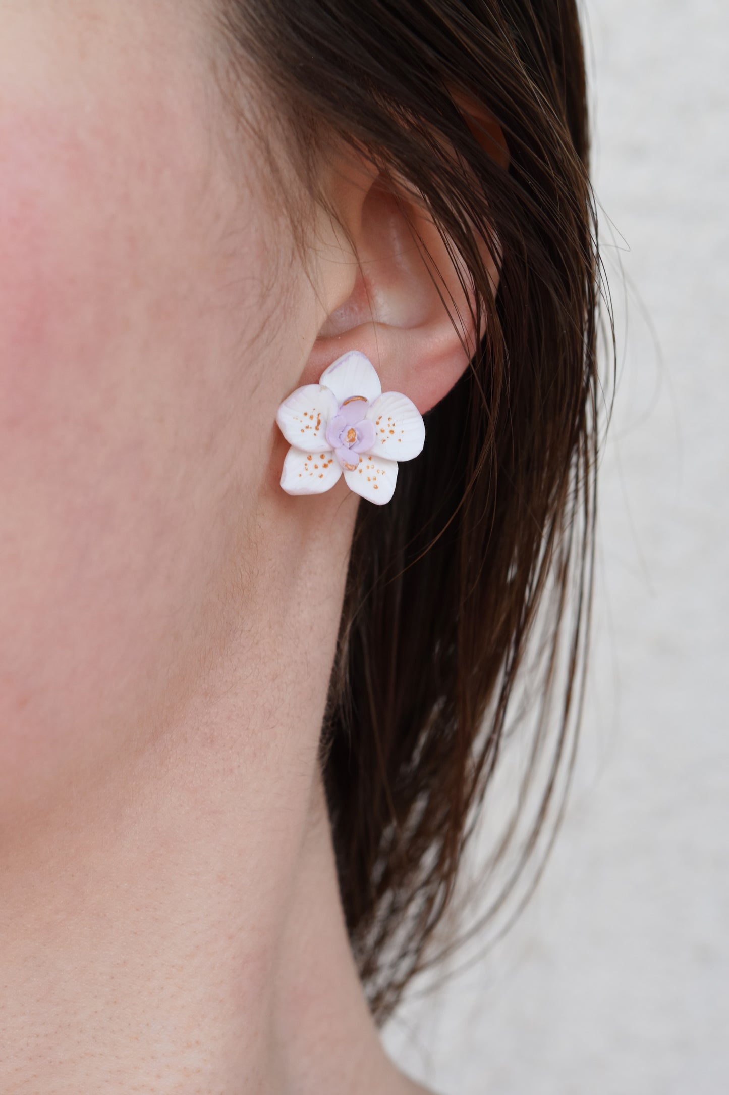 Orchid Earrings | Tropical Night (Copy)