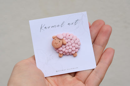 Brooch | Cotton Sheep