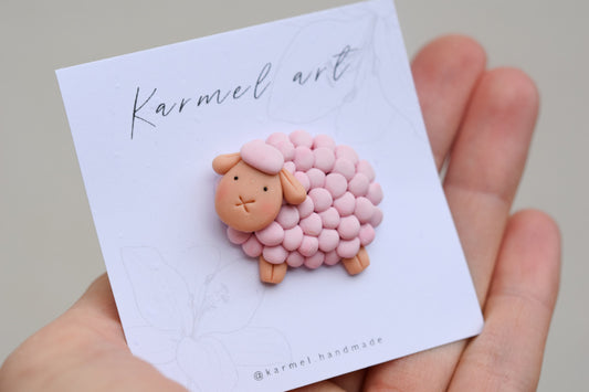 Brooch | Cotton Sheep