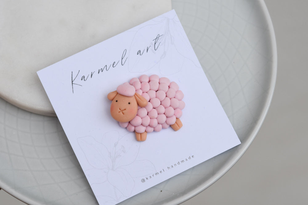 Brooch | Cotton Sheep