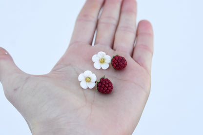Raspberry Earrings