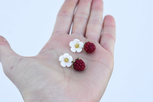 Raspberry Earrings