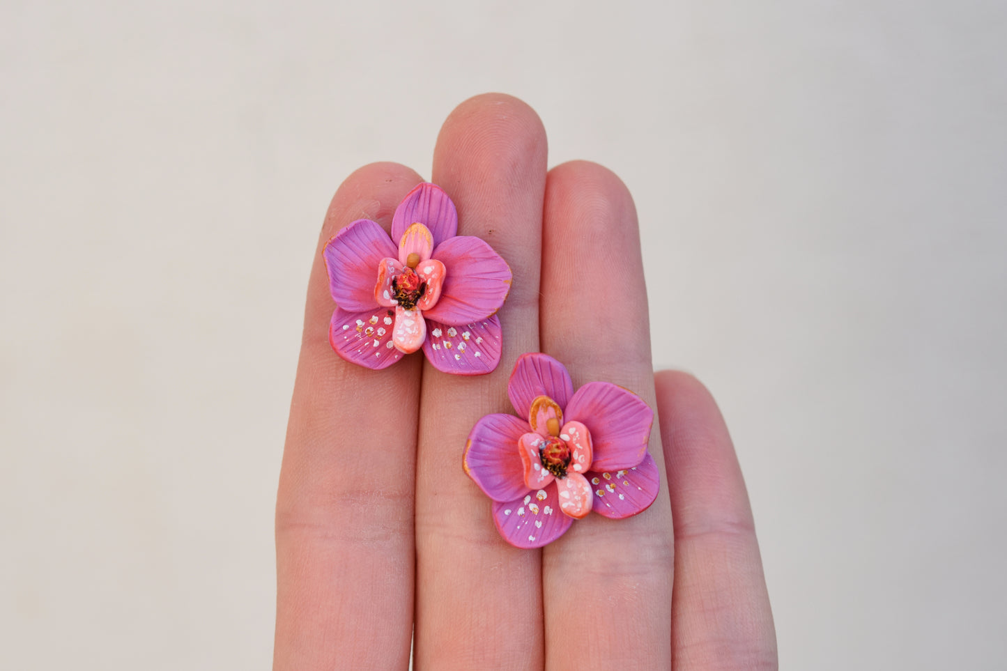 Orchid Earrings | Fuchsia