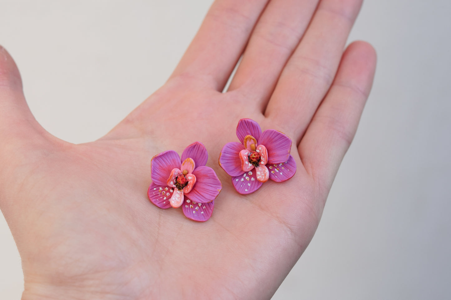 Orchid Earrings | Fuchsia