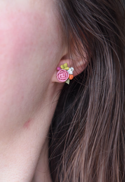 Succulent Earrings | Pink Bloom