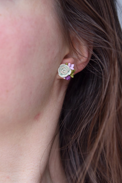 Succulent Earrings | Amethyst