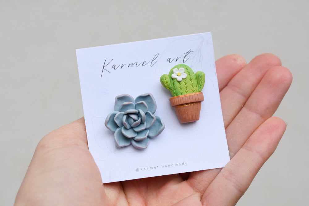 Succulent Brooch | Cactus