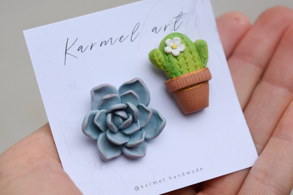Succulent Brooch | Cactus