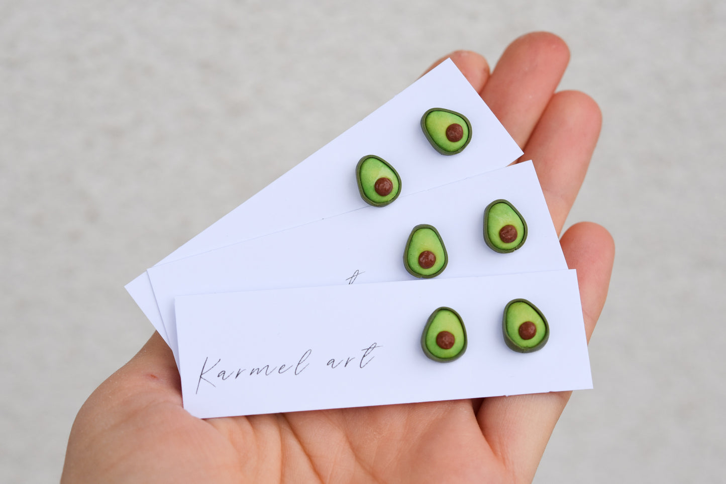 Avocado Studs Earrings