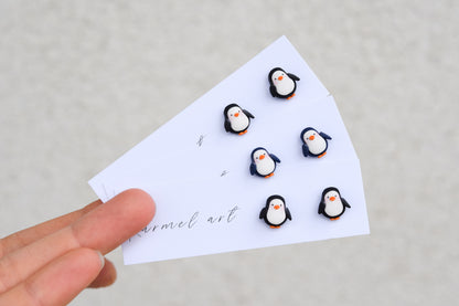 Penguin Studs Earrings