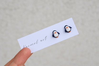 Penguin Studs Earrings