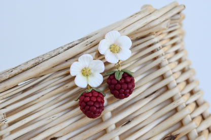 Raspberry Earrings