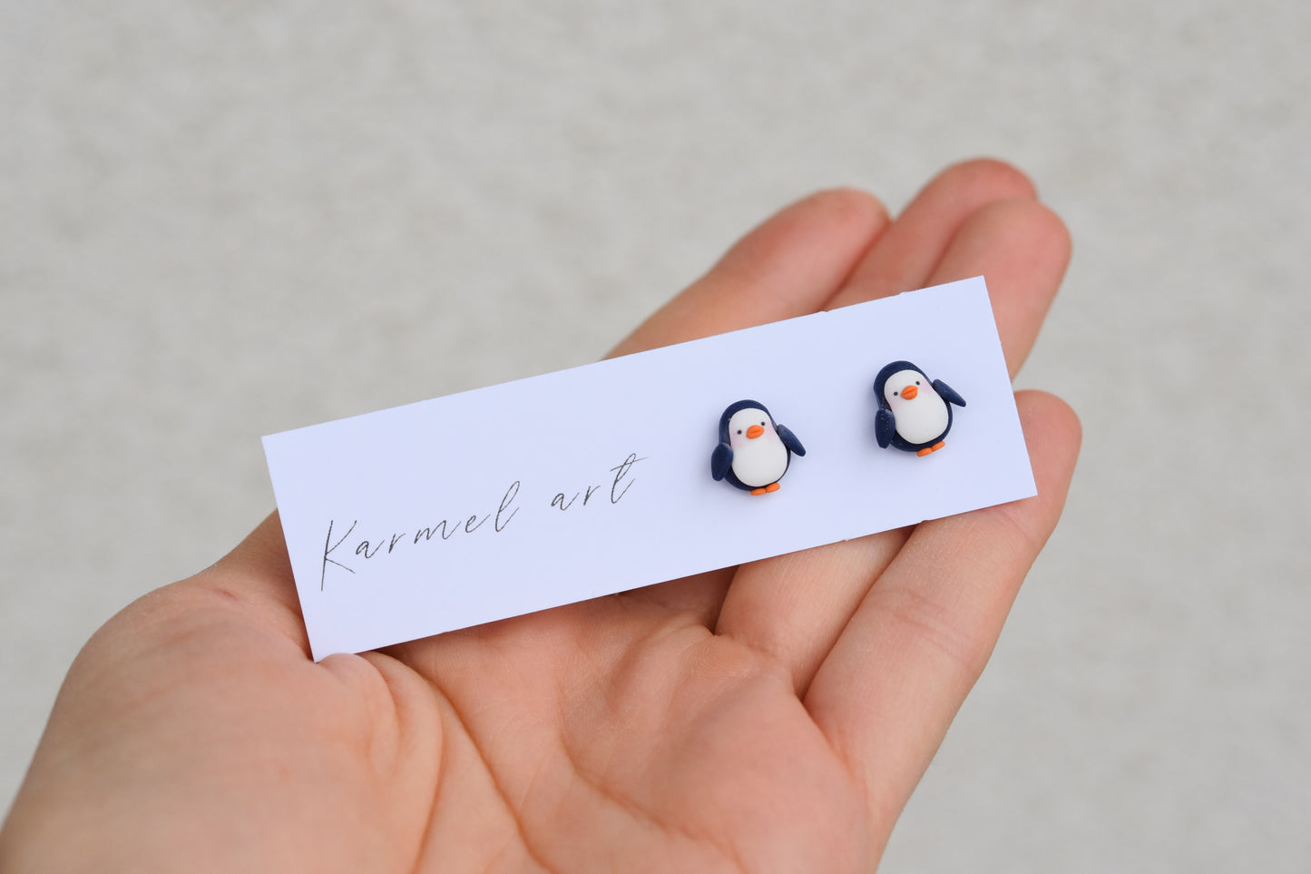 Penguin Studs Earrings