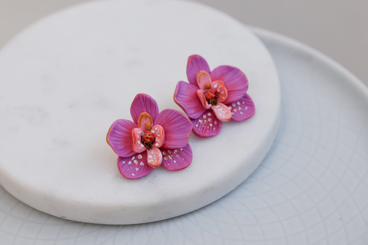 Orchid Earrings | Fuchsia