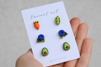 Earrings Stud Set | Fruit & Vegetable