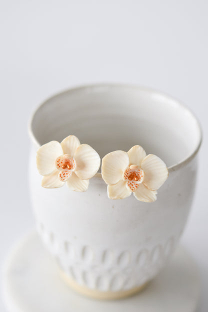 Orchid Earrings | Ivory