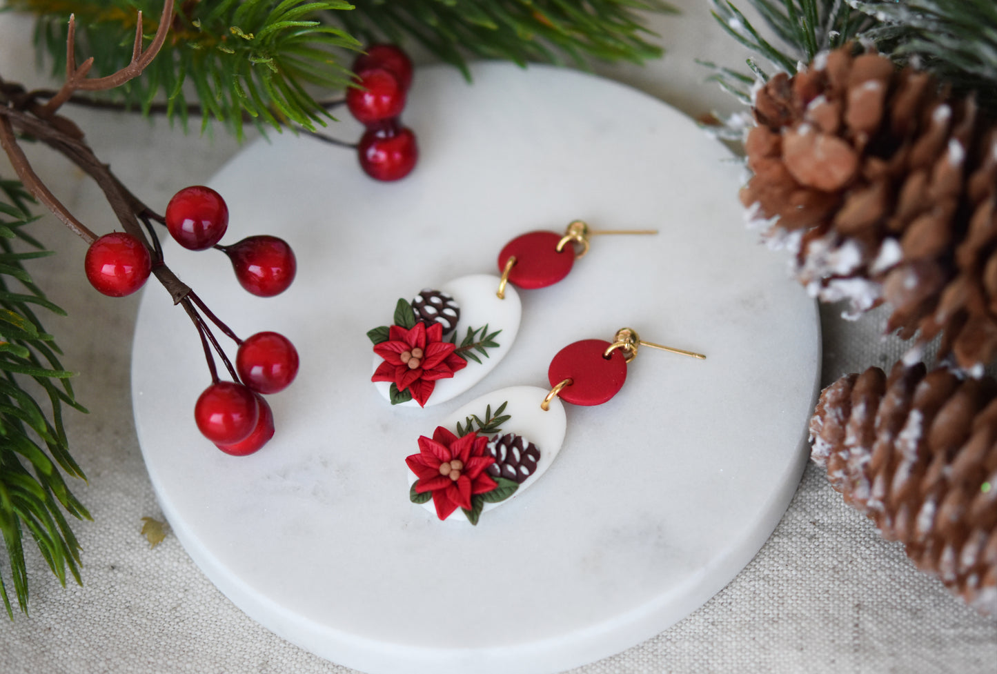 Christmas Earrings | Winter Bloom