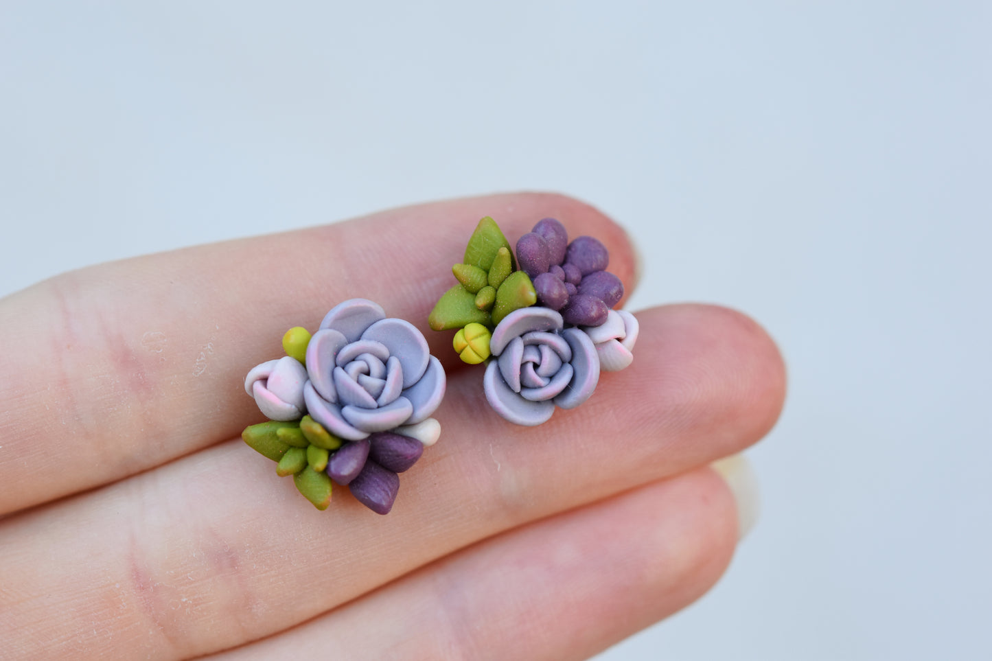 Succulent Earrings | Amethyst