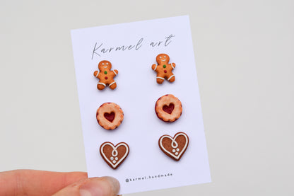 Christmas Stud Set | Cookies
