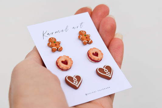 Christmas Stud Set | Cookies