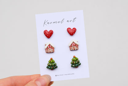 Christmas Stud Set | Christmas Carol